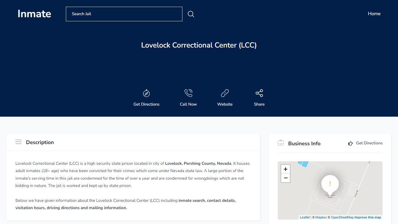 Lovelock Correctional Center (LCC) - Inmate